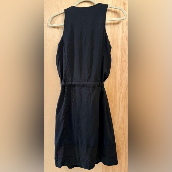 Rag and Bone Black Sleeveless Silk Dress with Linen Tie. Select Item 3/$25. - Picture 7 of 12